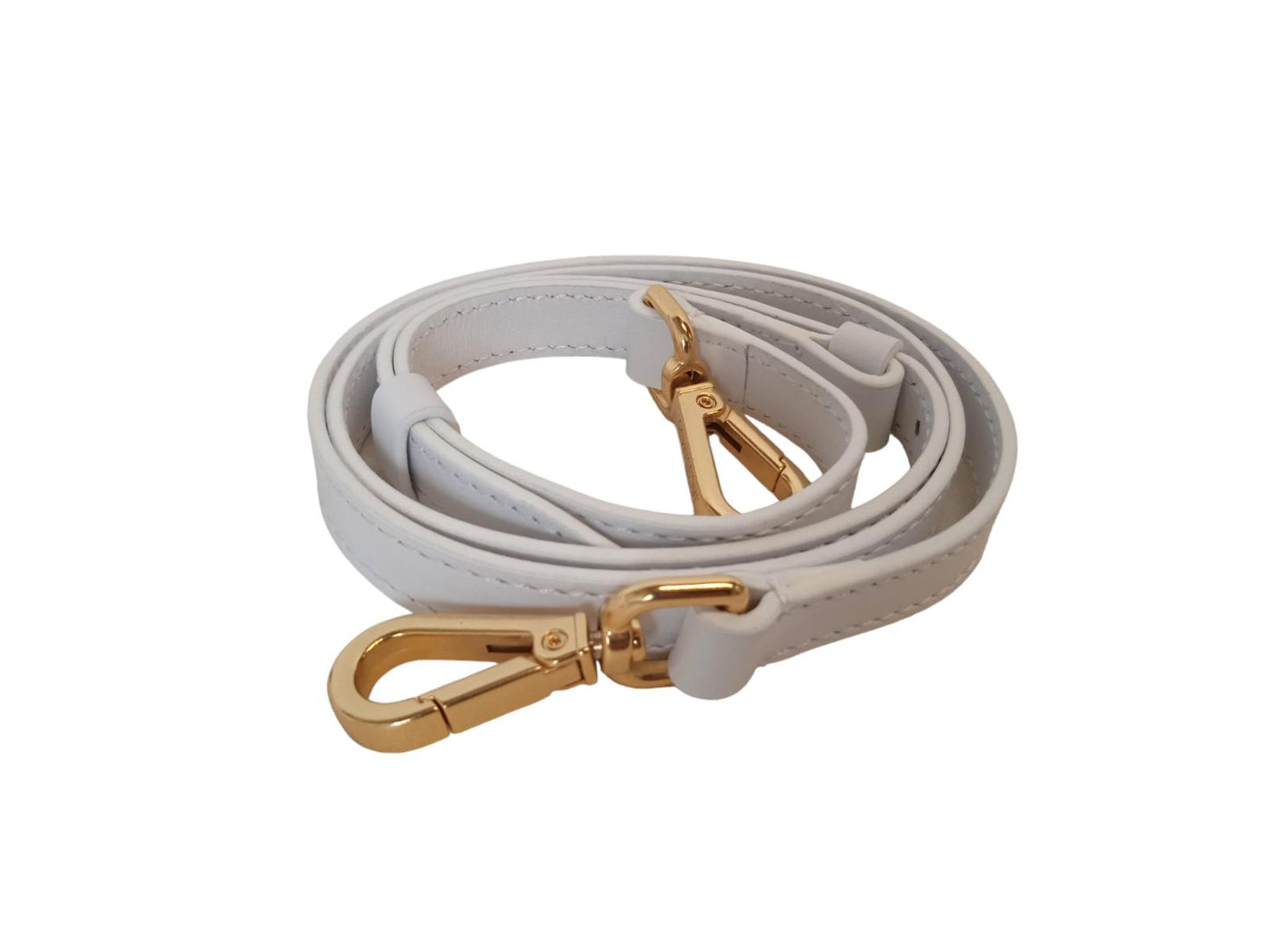 JACQUEMUS Le Grand Bambino Bag Leather Shoulder Strap White OS NEW RRP775