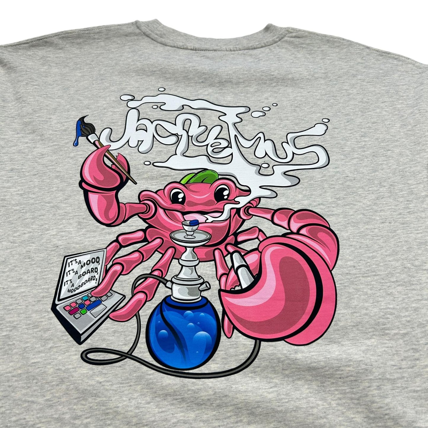 JACQUEMUS Le Tshirt Cotton Crabe Grey Mens Size L NEW RRP 155