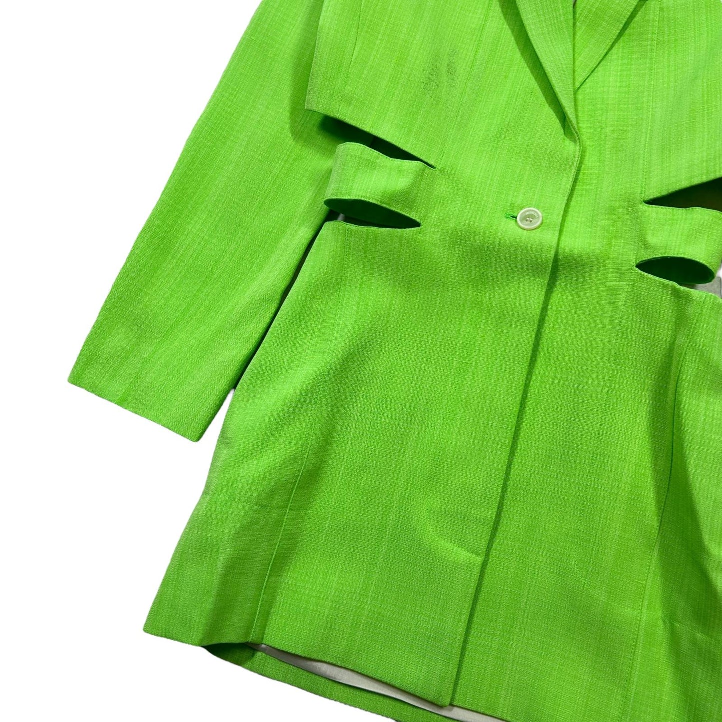 JACQUEMUS La Robe Bari Blazer Mini Dress Green Ladies Size 38 NEW RRP 880