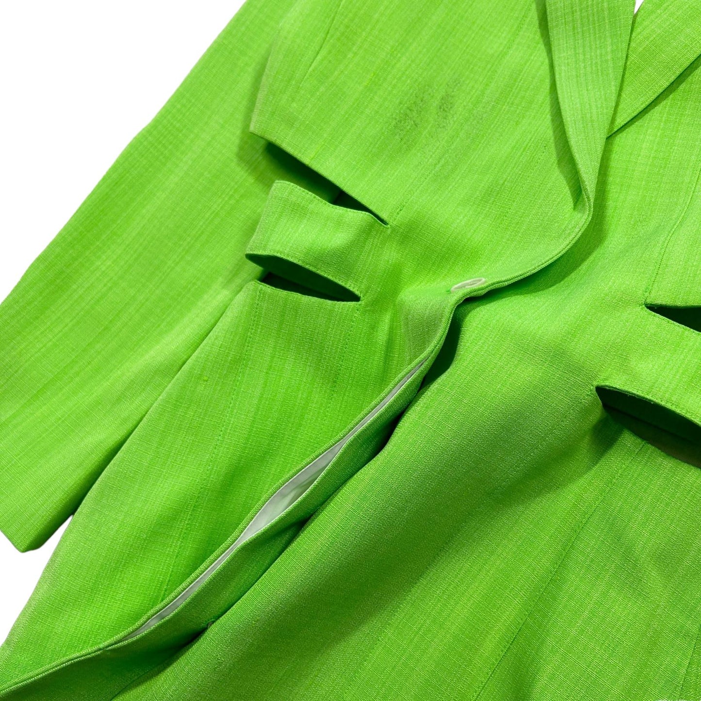 JACQUEMUS La Robe Bari Blazer Mini Dress Green Ladies Size 38 NEW RRP 880