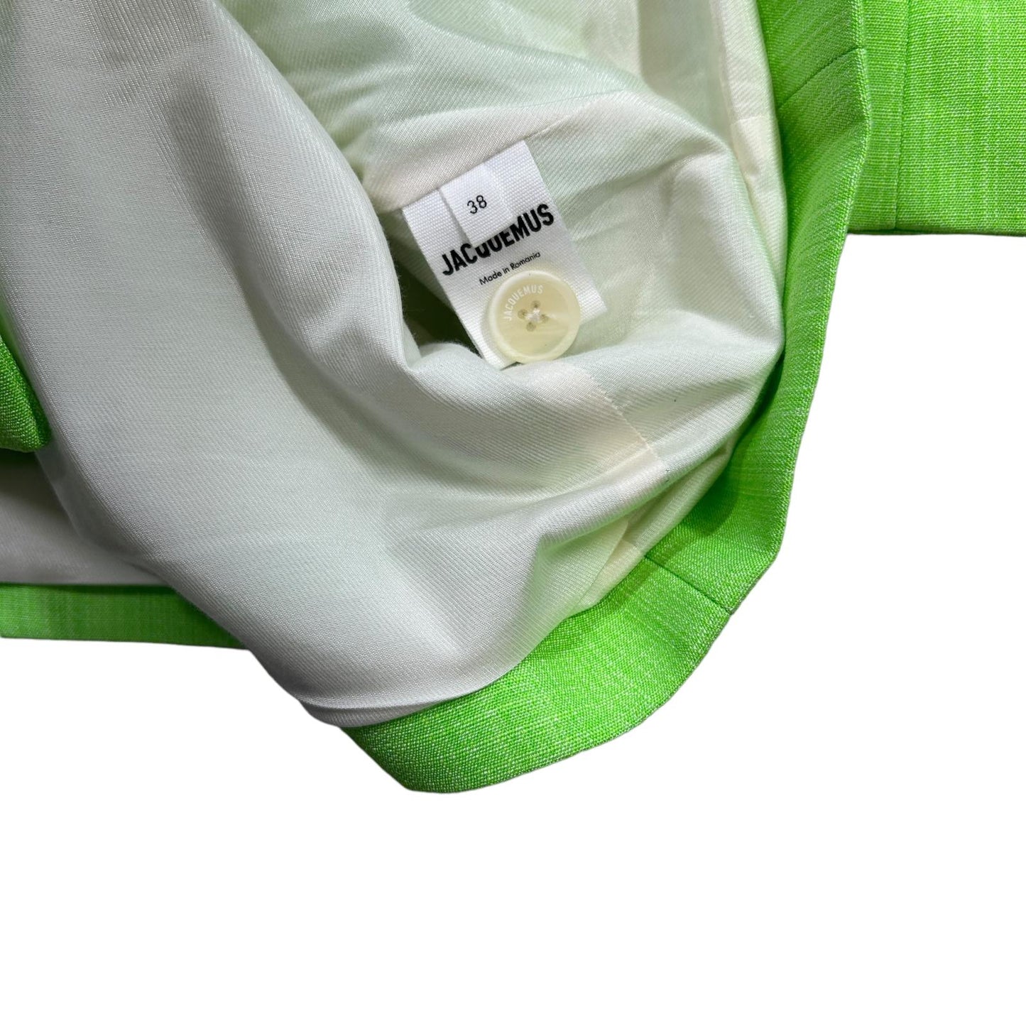 JACQUEMUS La Robe Bari Blazer Mini Dress Green Ladies Size 38 NEW RRP 880