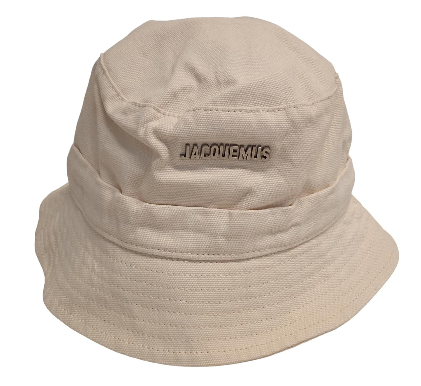 JACQUEMUS Le Bob Gadjo Bucket Hat Cotton Men's Off White 56/XS NEW RRP75