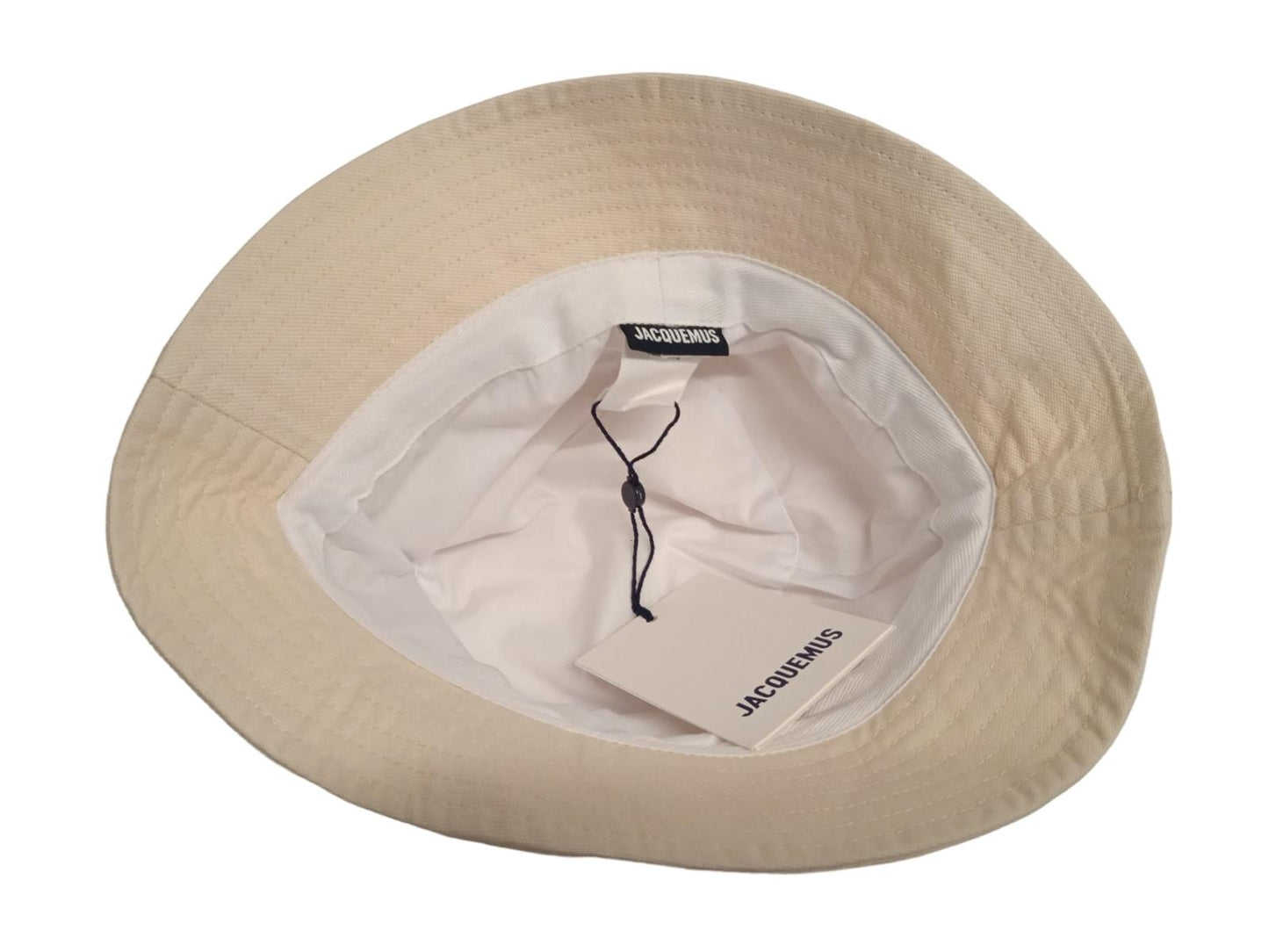 JACQUEMUS Le Bob Gadjo Bucket Hat Cotton Men's Off White 56/XS NEW RRP75