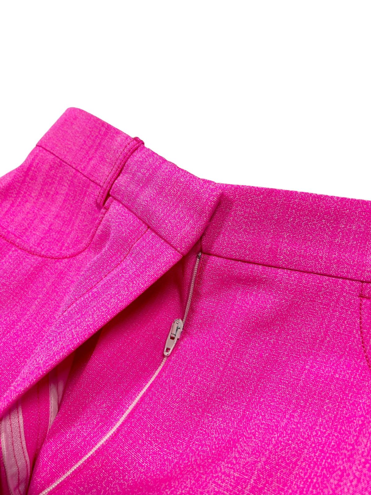 JACQUEMUS Le Pantalon Sauge High Waist Wide Leg Trousers Pink 36 NEW RRP: 675