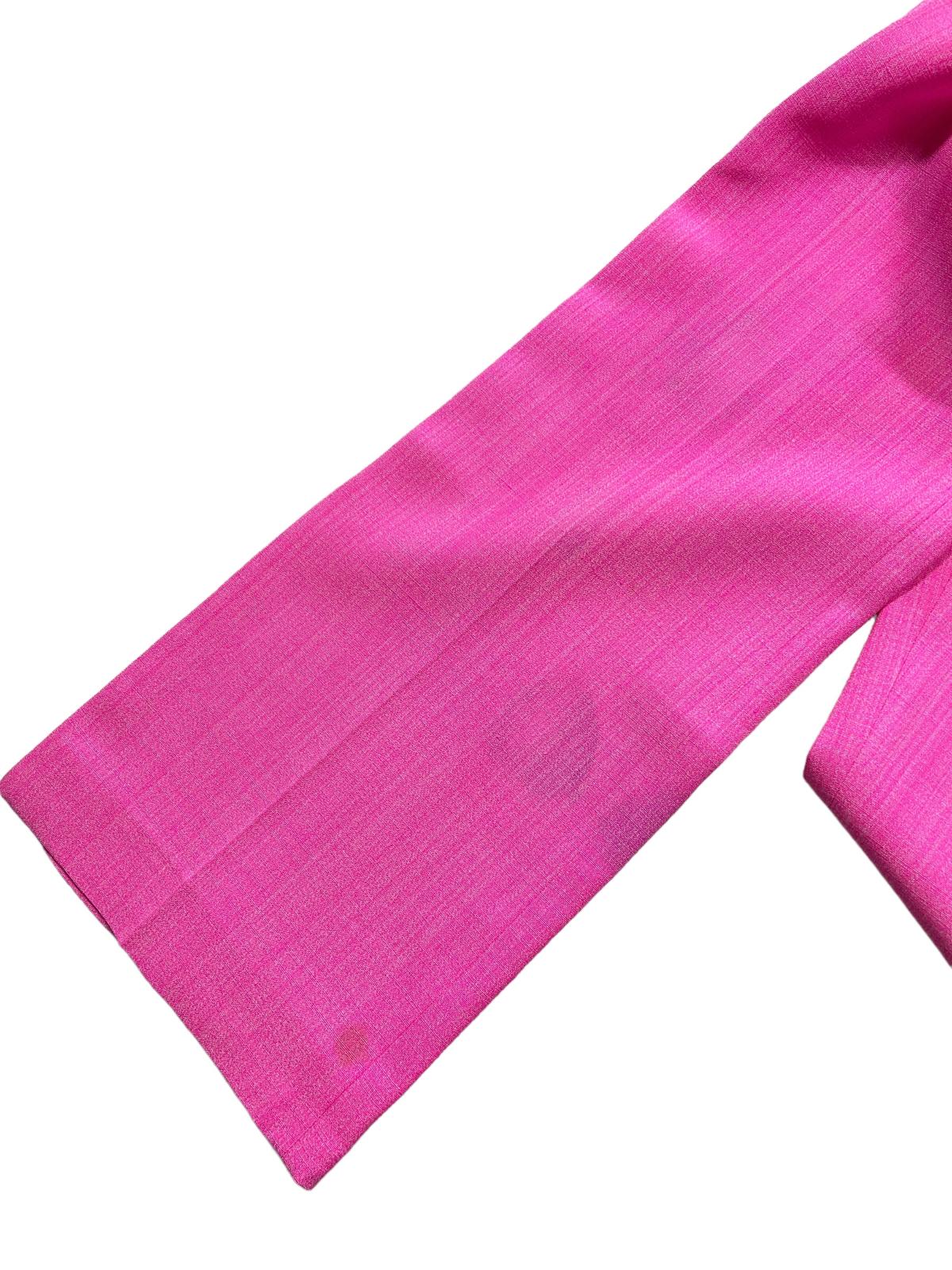 JACQUEMUS Le Pantalon Sauge High Waist Wide Leg Trousers Pink 36 NEW RRP: 675
