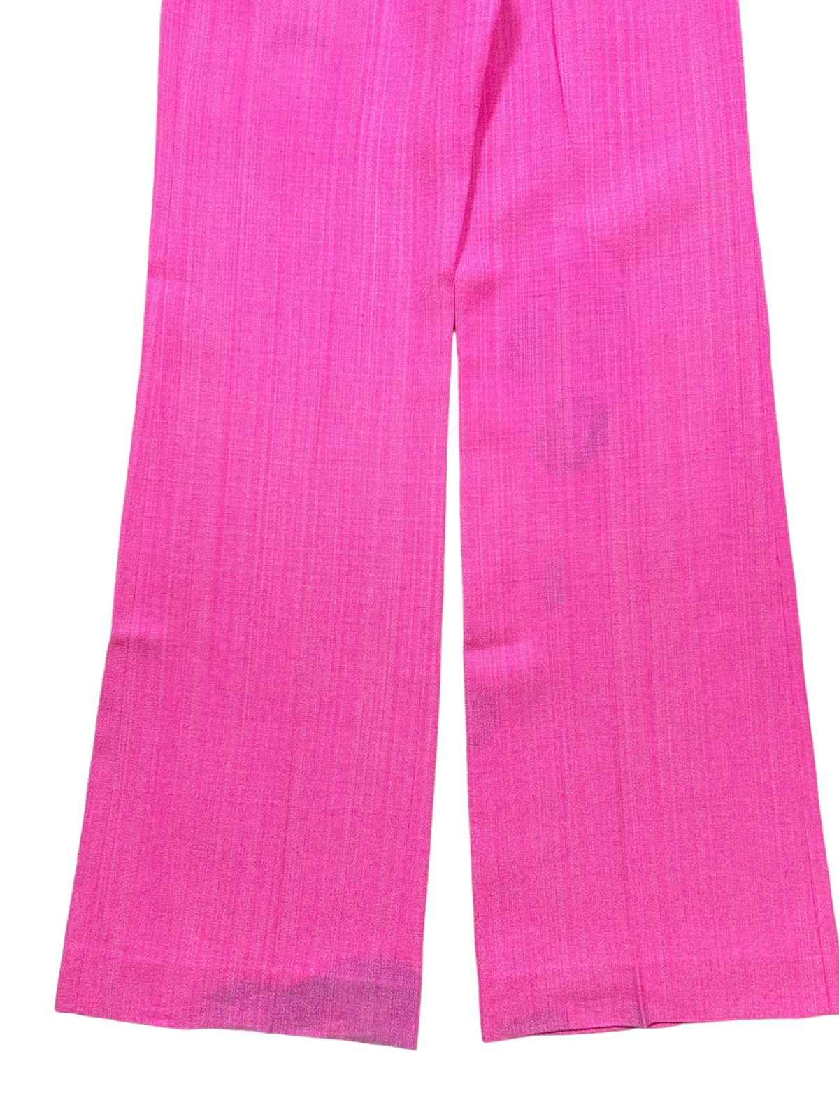 JACQUEMUS Le Pantalon Sauge High Waist Wide Leg Trousers Pink 36 NEW RRP: 675
