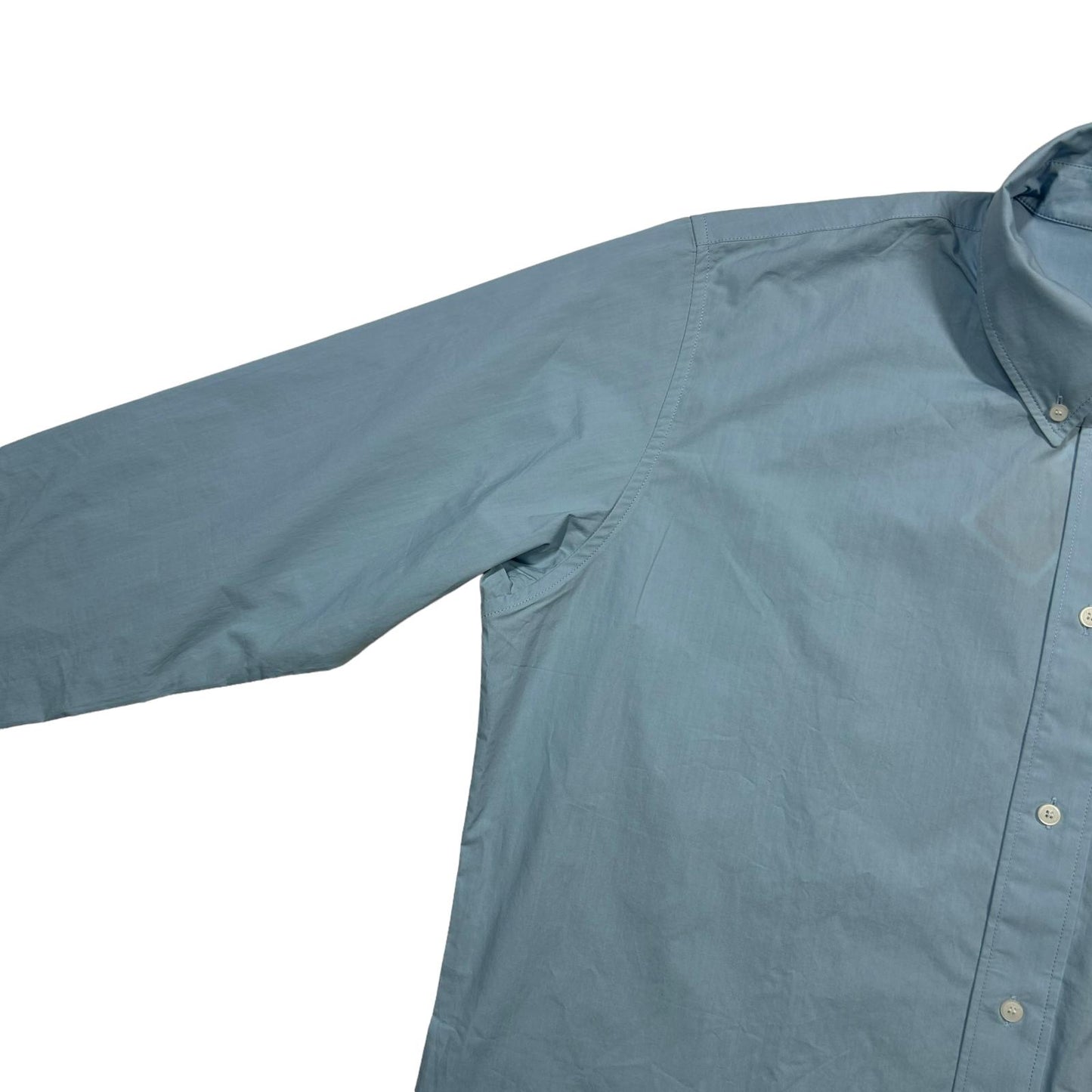 KENZO Cotton Crest LS Button Up Shirt Mens Blue Size:42 NEW RRP: 215