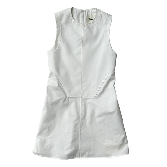JIL SANDER Top Vest Cami Cotton Sleveless Aline Ladies White 34 NEW RRP: 1040