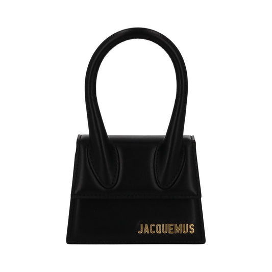 JACQUEMUS Handbag Le Chiquito Mini Bag Black Calf Leather 12 x 9 cm NEW RRP520