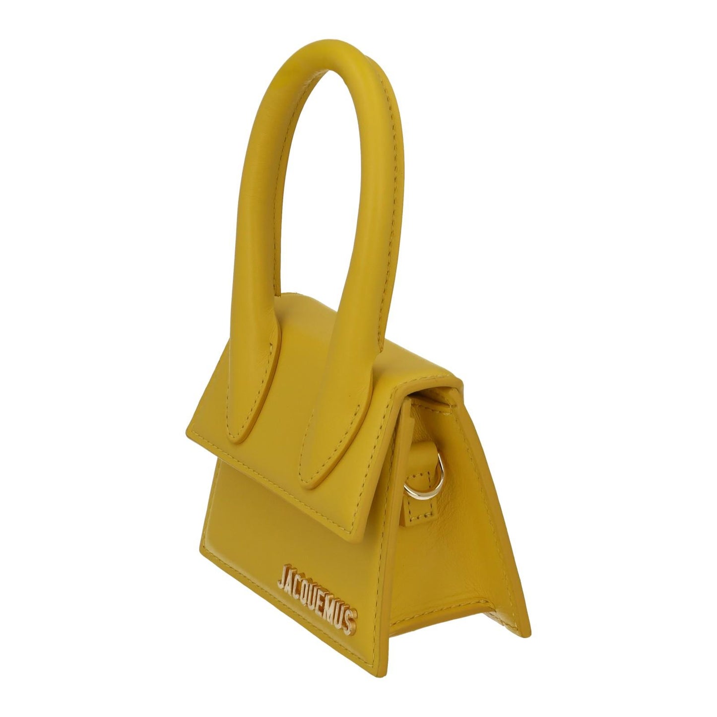 JACQUEMUS Handbag Le Chiquito Mini Bag Yellow Calf Leather 12 x 9 cm NEW RRP520