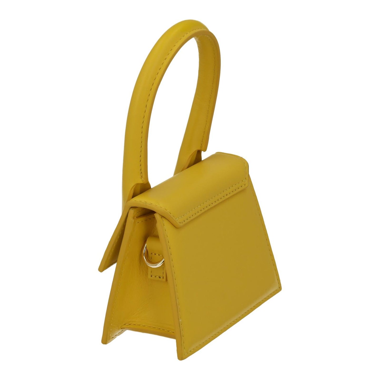 JACQUEMUS Handbag Le Chiquito Mini Bag Yellow Calf Leather 12 x 9 cm NEW RRP520