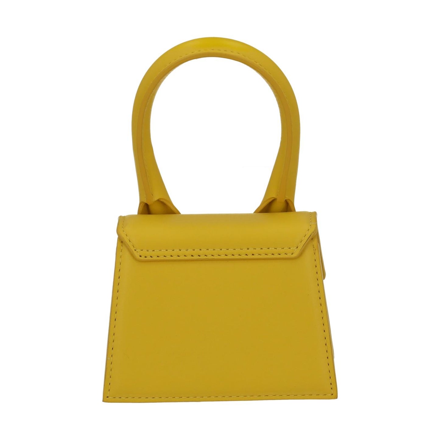 JACQUEMUS Handbag Le Chiquito Mini Bag Yellow Calf Leather 12 x 9 cm NEW RRP520