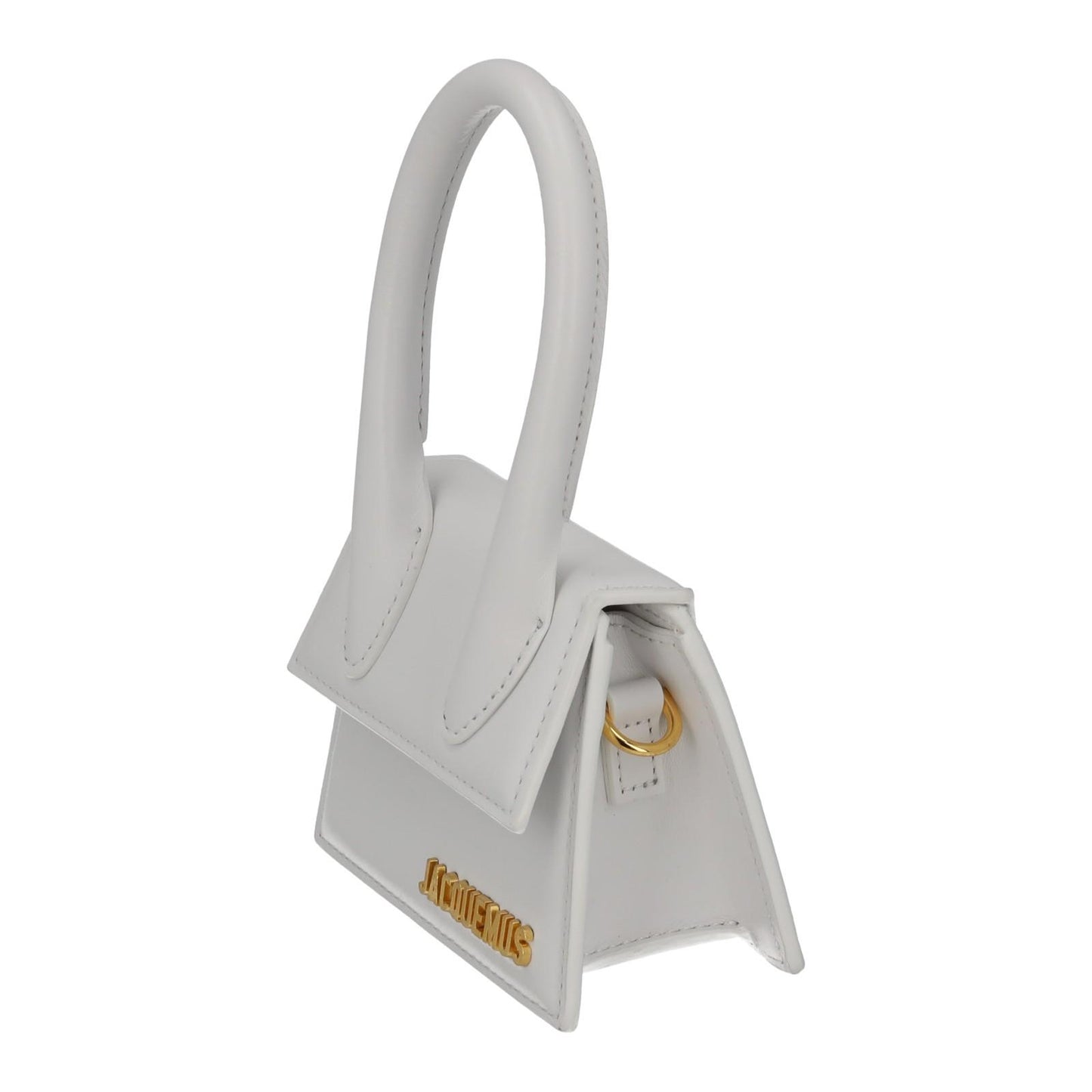 JACQUEMUS Handbag Le Chiquito Mini Bag White Calf Leather 12 x 9 cm NEW RRP520