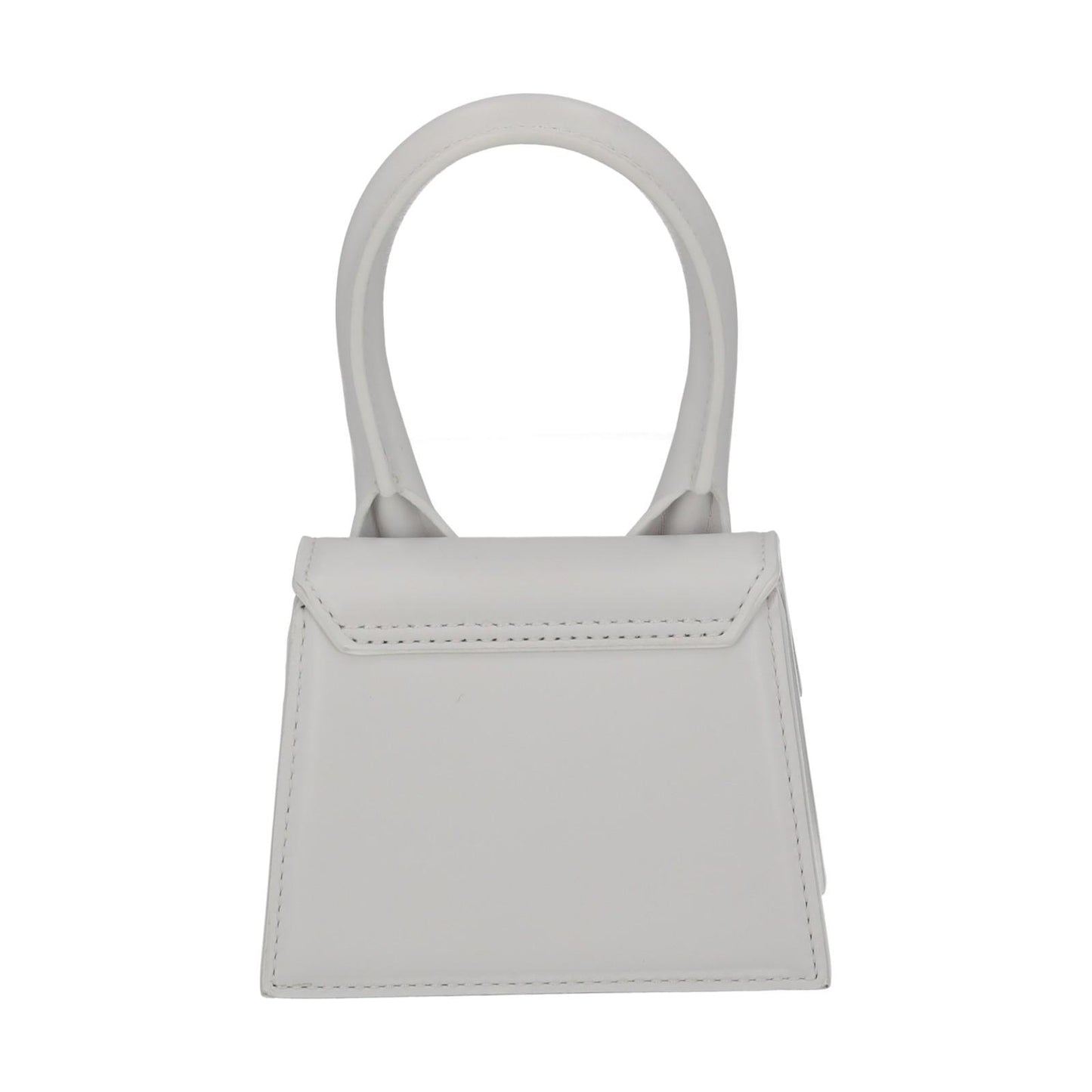 JACQUEMUS Handbag Le Chiquito Mini Bag White Calf Leather 12 x 9 cm NEW RRP520