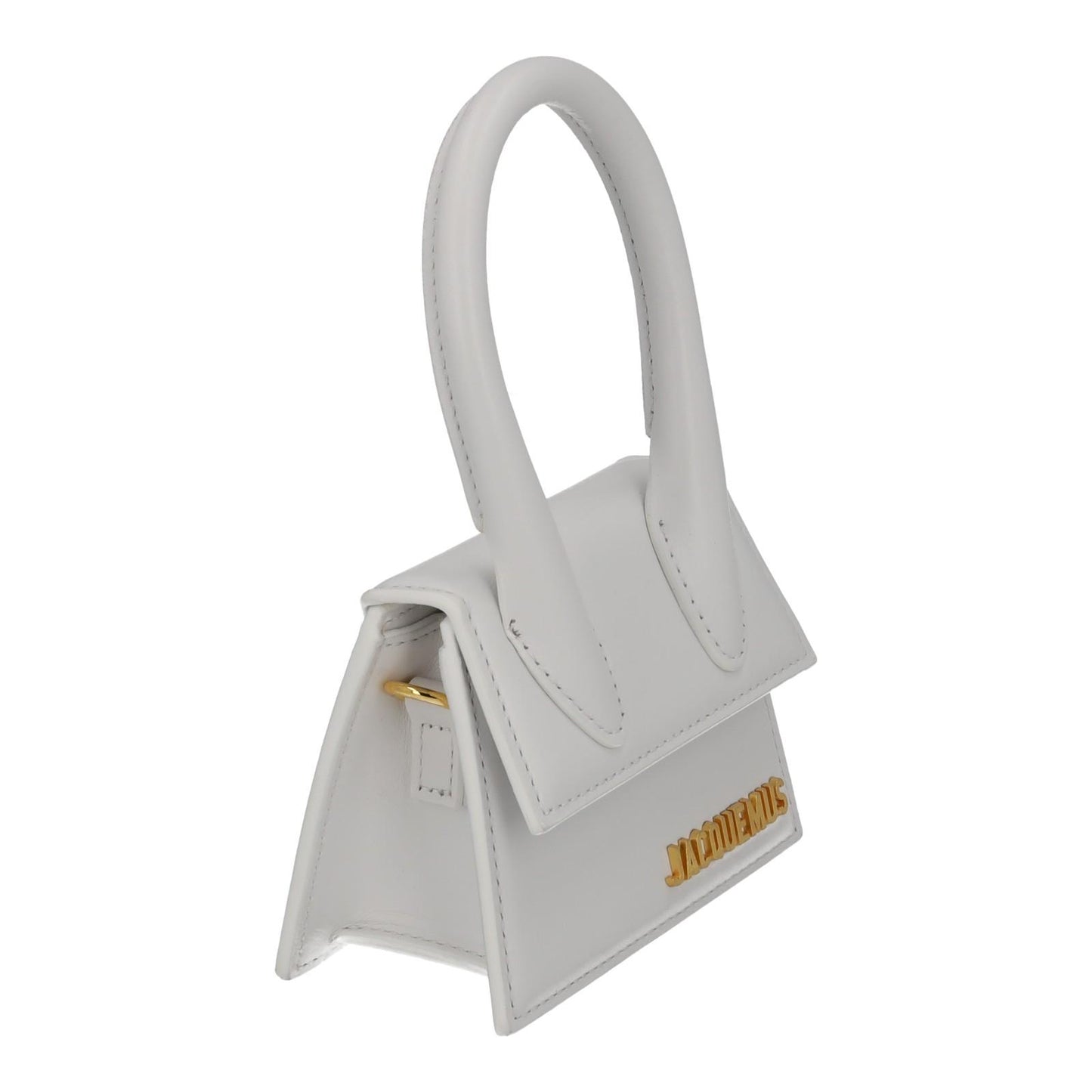 JACQUEMUS Handbag Le Chiquito Mini Bag White Calf Leather 12 x 9 cm NEW RRP520