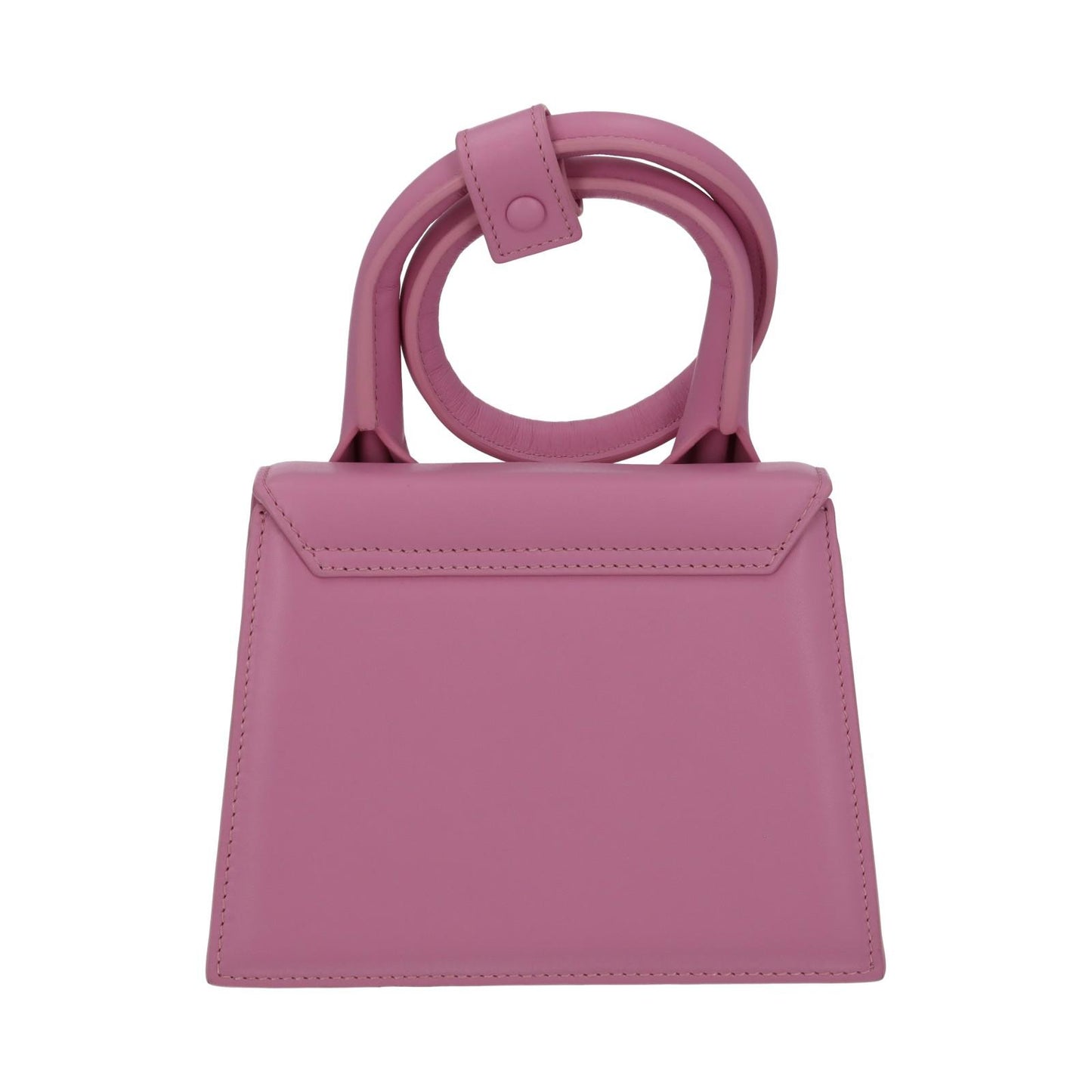 JACQUEMUS Handbag Le Chiquito Noeud Crossbody Strap Pink Leather NEW RRP695