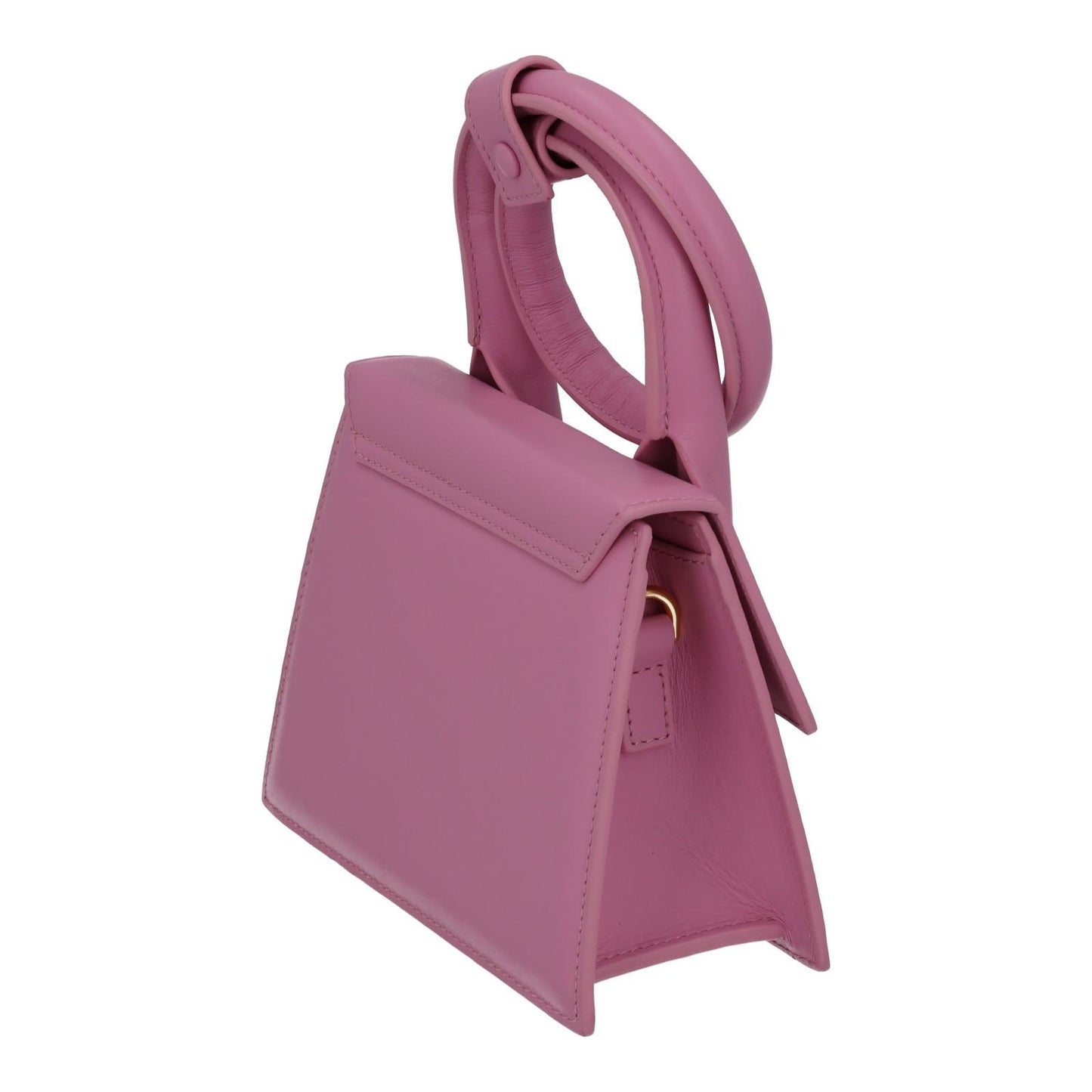 JACQUEMUS Handbag Le Chiquito Noeud Crossbody Strap Pink Leather NEW RRP695