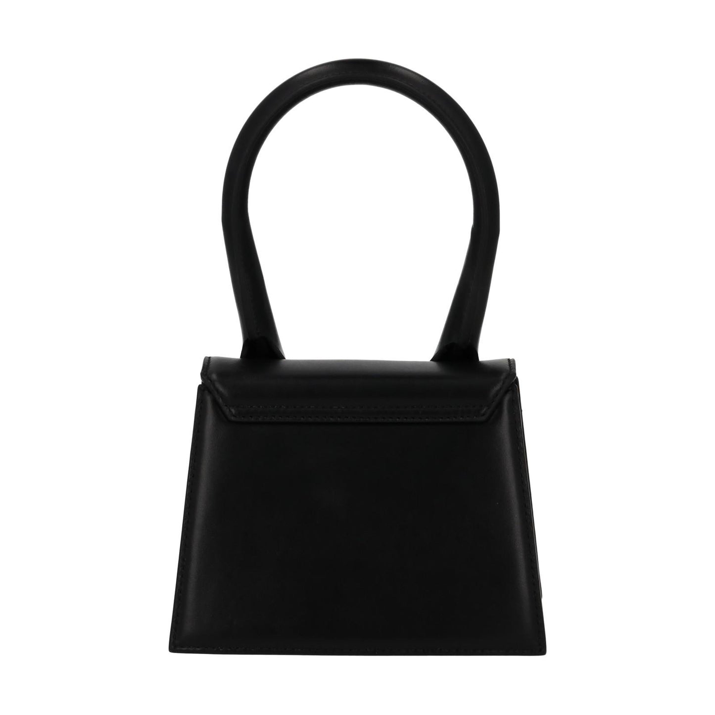 JACQUEMUS Handbag Le Chiquito Moyen Crossbody Strap Leather Black NEW RRP680