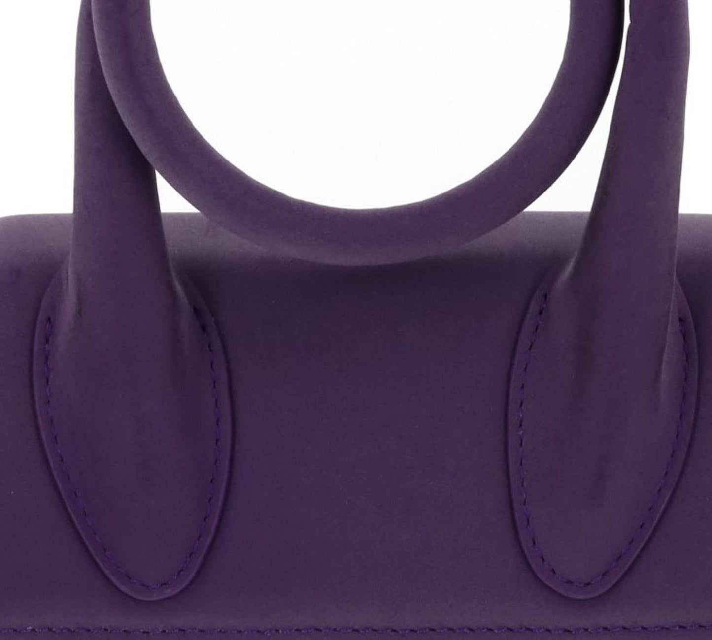 JACQUEMUS Handbag Le Chiquito Noeud Crossbody Small Purple Leather NEW RRP565