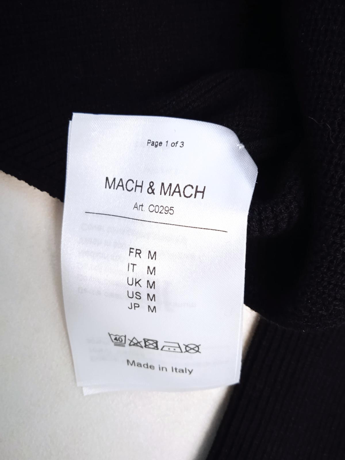 MACH & MACH Camille Bodysuit Ribbed Cut Out Crystal Heart Black M NEW RRP595