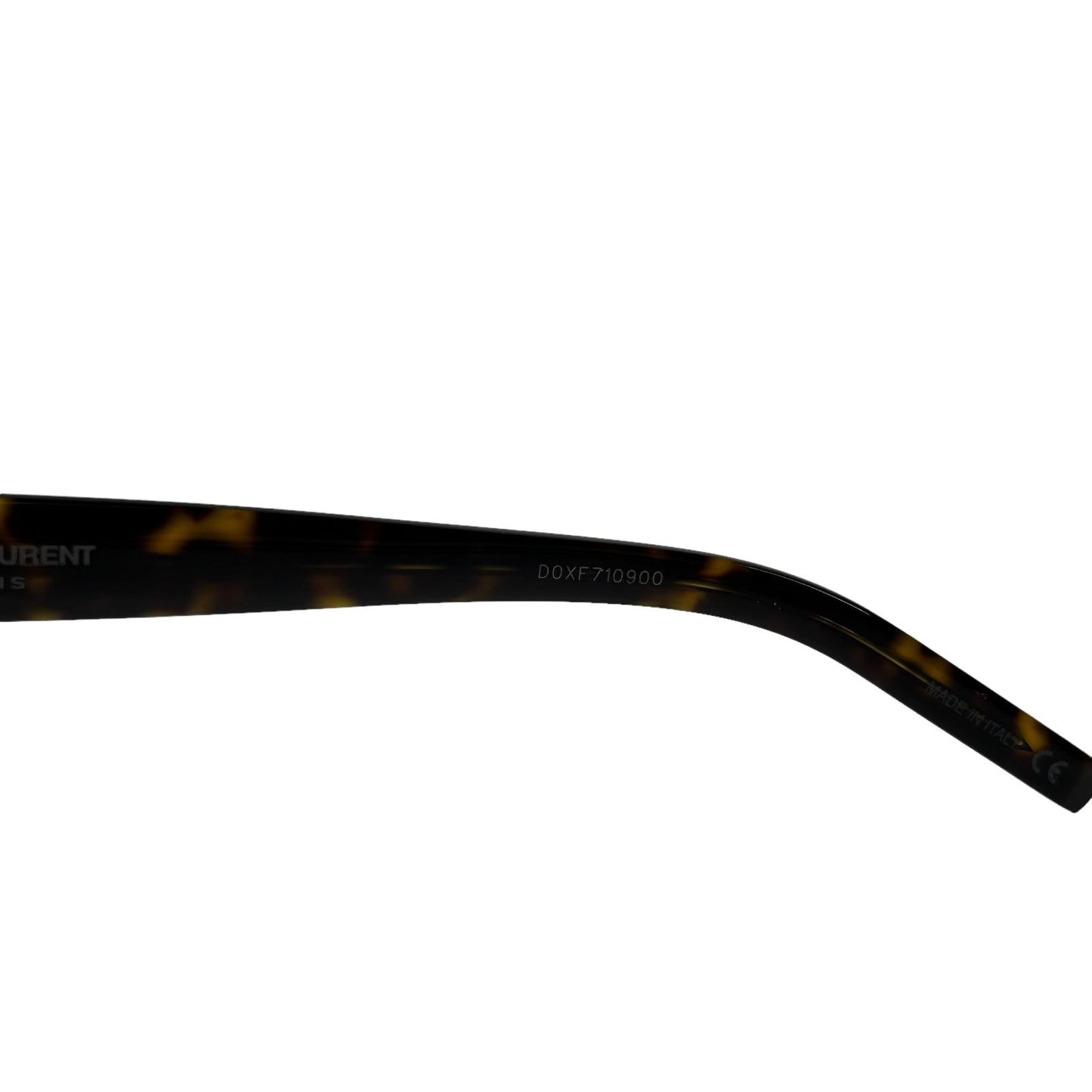 SAINT LAURENT Thick Rim YSL Logo Circular Glasses Brown Ladies OS NEW RRP 275