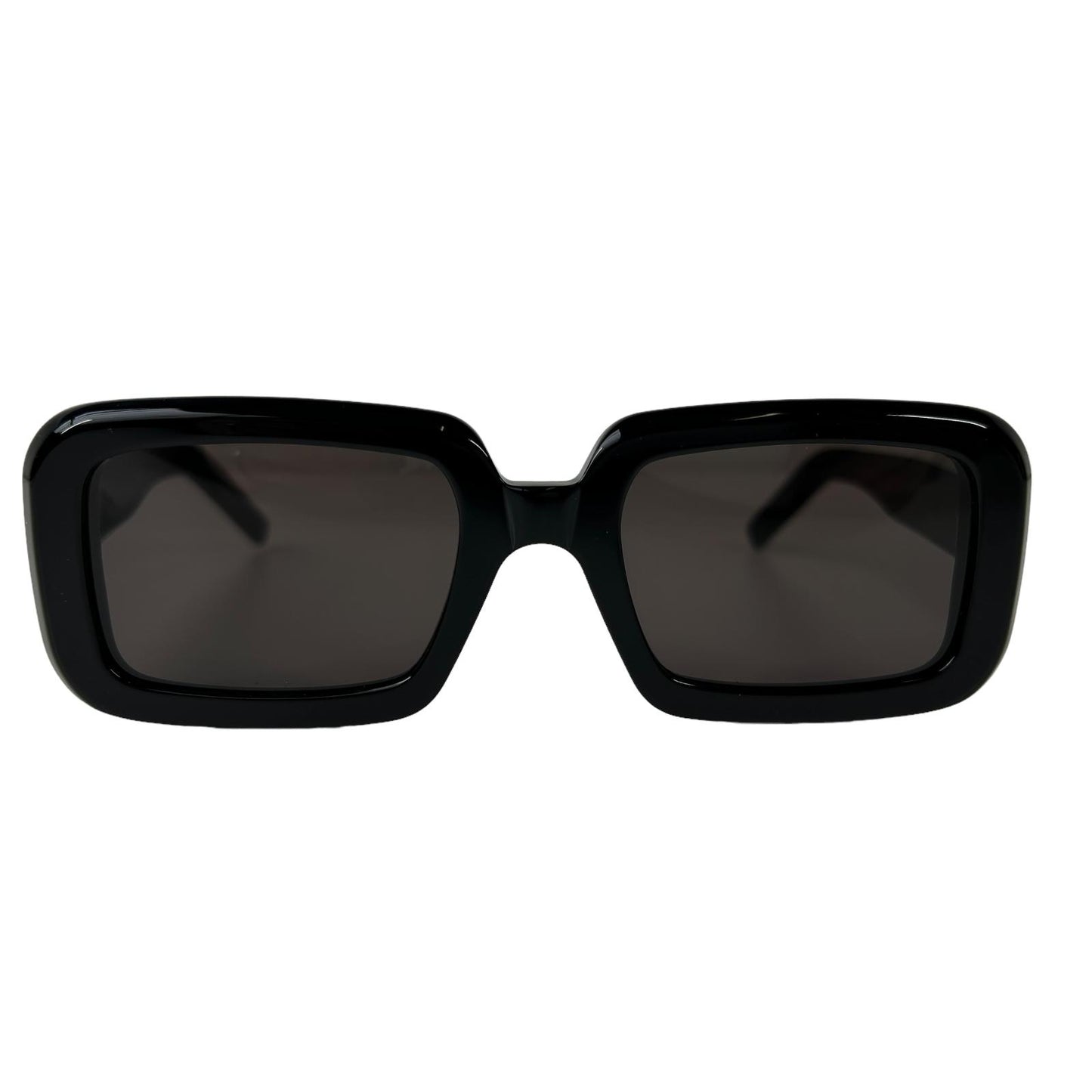 SAINT LAURENT SLP Logo Temple Rectangle Sunglasses Ladies Black OS NEW RRP 325
