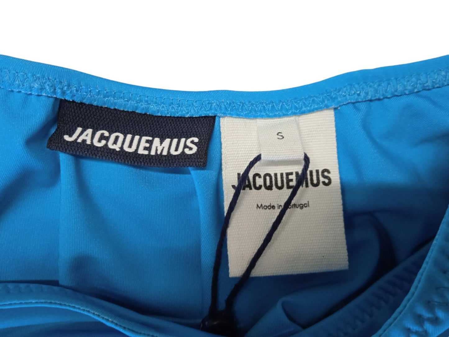 JACQUEMUS Aranja One-Piece Swimsuit Ladies Blue High Cut-Out S RRP185 NEW