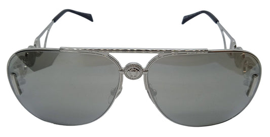 VERSACE VE2255 Medusa Sunglasses Mirror Lens Silver 63-13-145 NEW RRP265