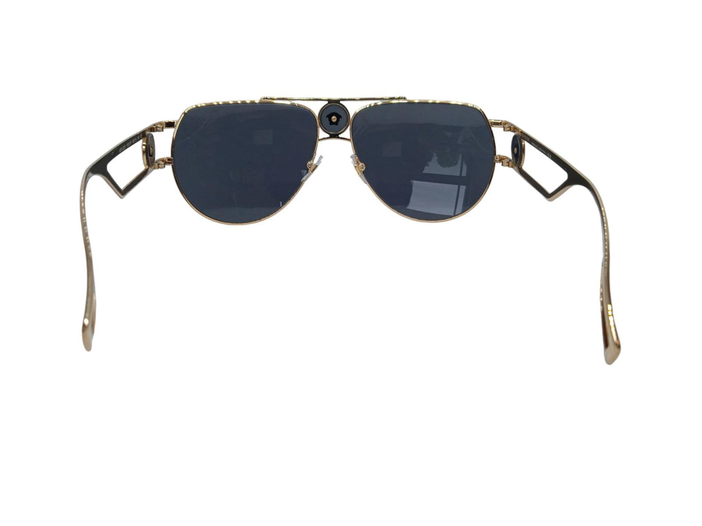 VERSACE VE2225 Medusa Pilot Sunglasses Grey Lens Gold 60-15-140 NEW RRP215