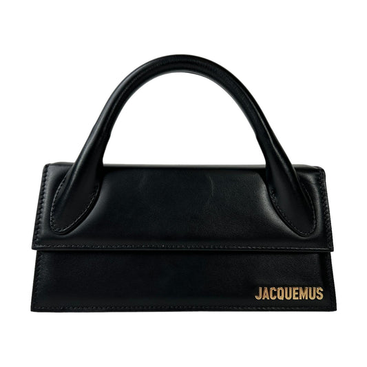 JACQUEMUS Le Chiquito Tote Bag Leather Flap Long Black NEW RRP: 655