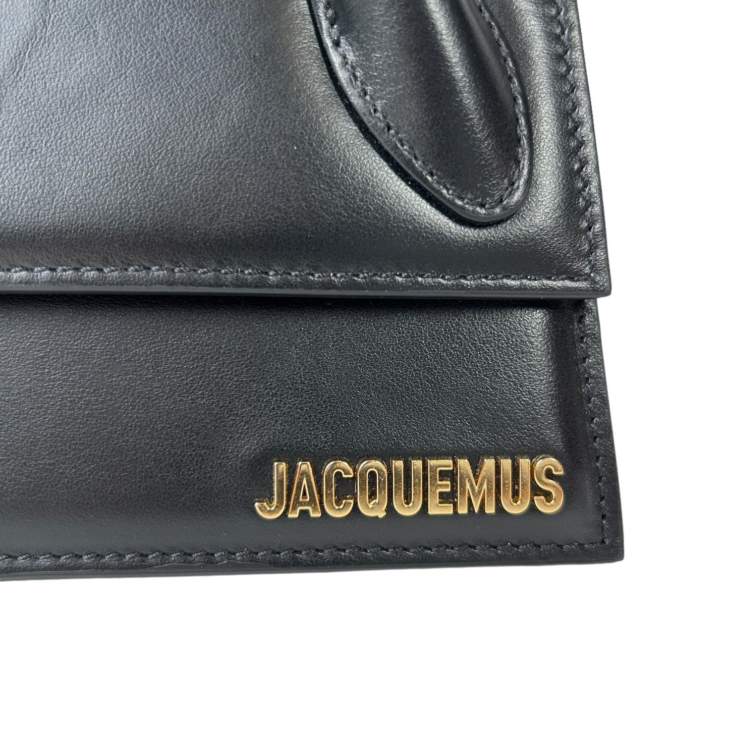 JACQUEMUS Le Chiquito Tote Bag Leather Flap Long Black NEW RRP: 655