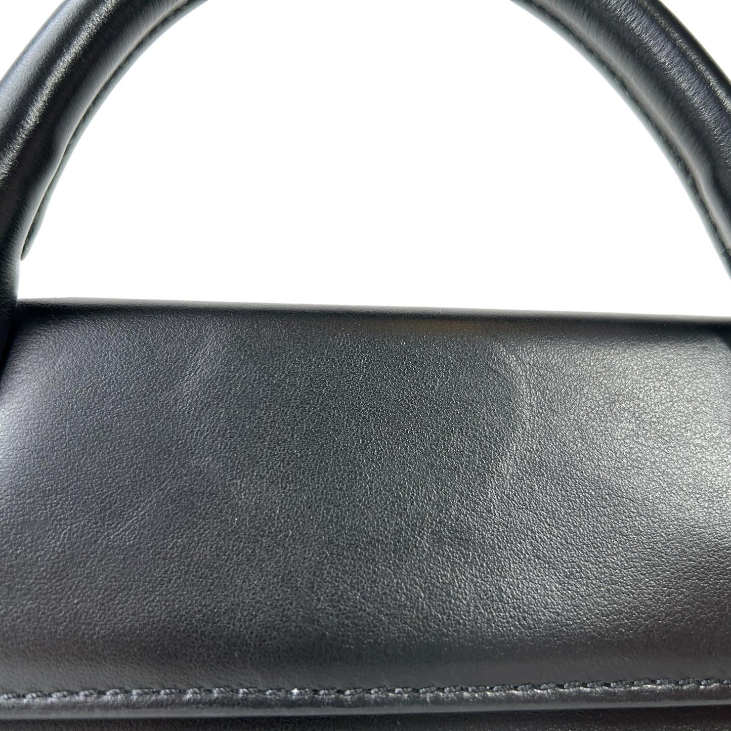 JACQUEMUS Le Chiquito Tote Bag Leather Flap Long Black NEW RRP: 655