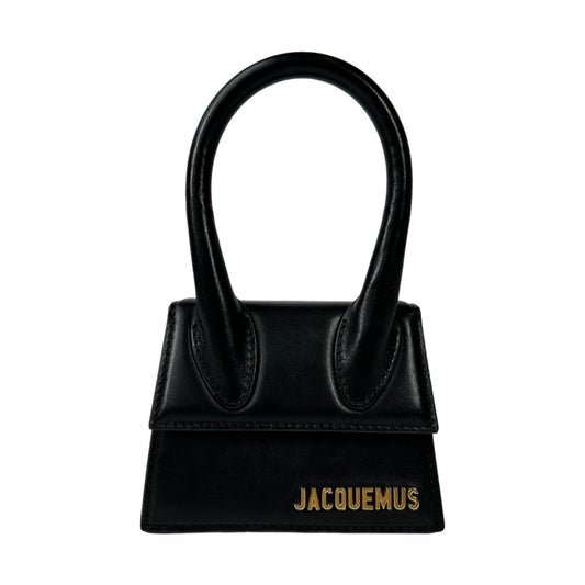 JACQUEMUS Le Chiquito Tote Bag Leather Flap Crossbody Black Small NEW RRP: 520
