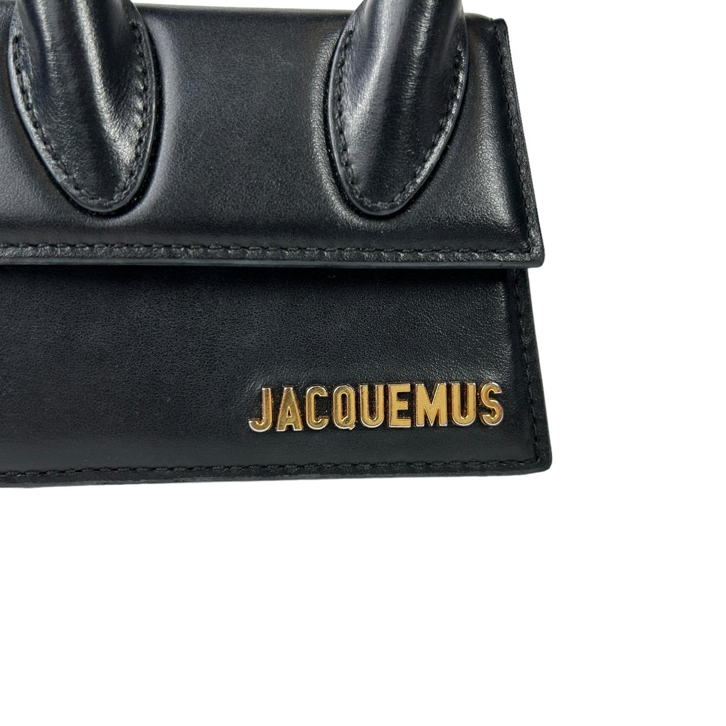 JACQUEMUS Le Chiquito Tote Bag Leather Flap Crossbody Black Small NEW RRP: 520