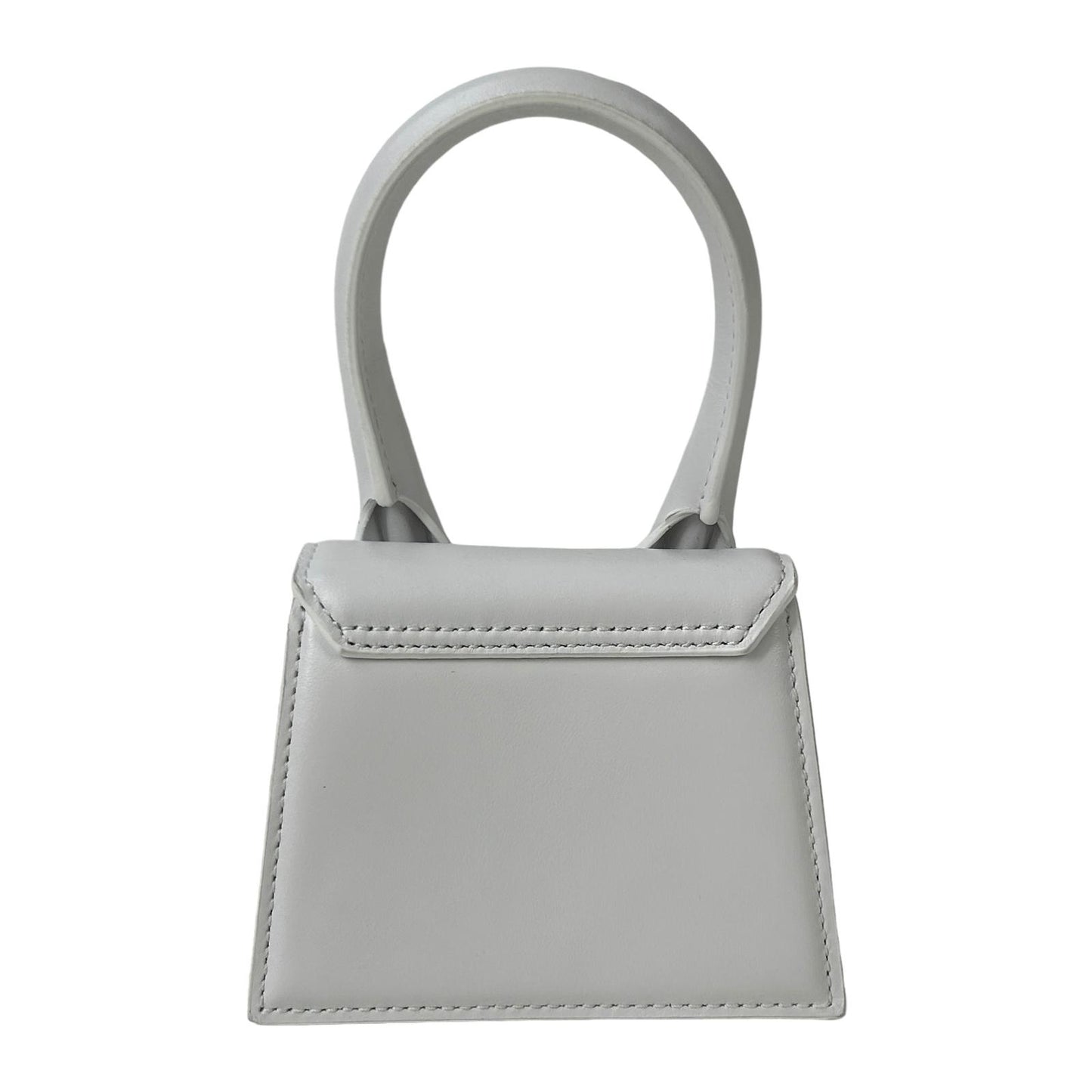 JACQUEMUS Le Chiquito Tote Bag Leather Flap Crossbody White Small NEW RRP: 385