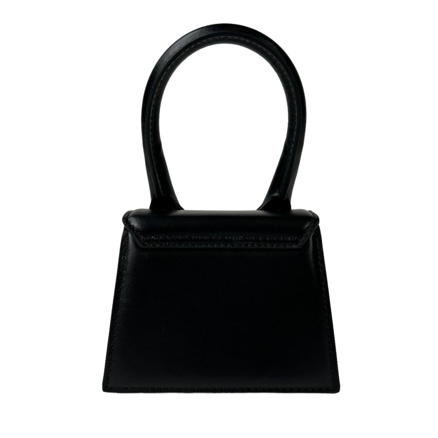 JACQUEMUS Le Chiquito Tote Bag Black Leather Flap Crossbody Small NEW RRP: 520