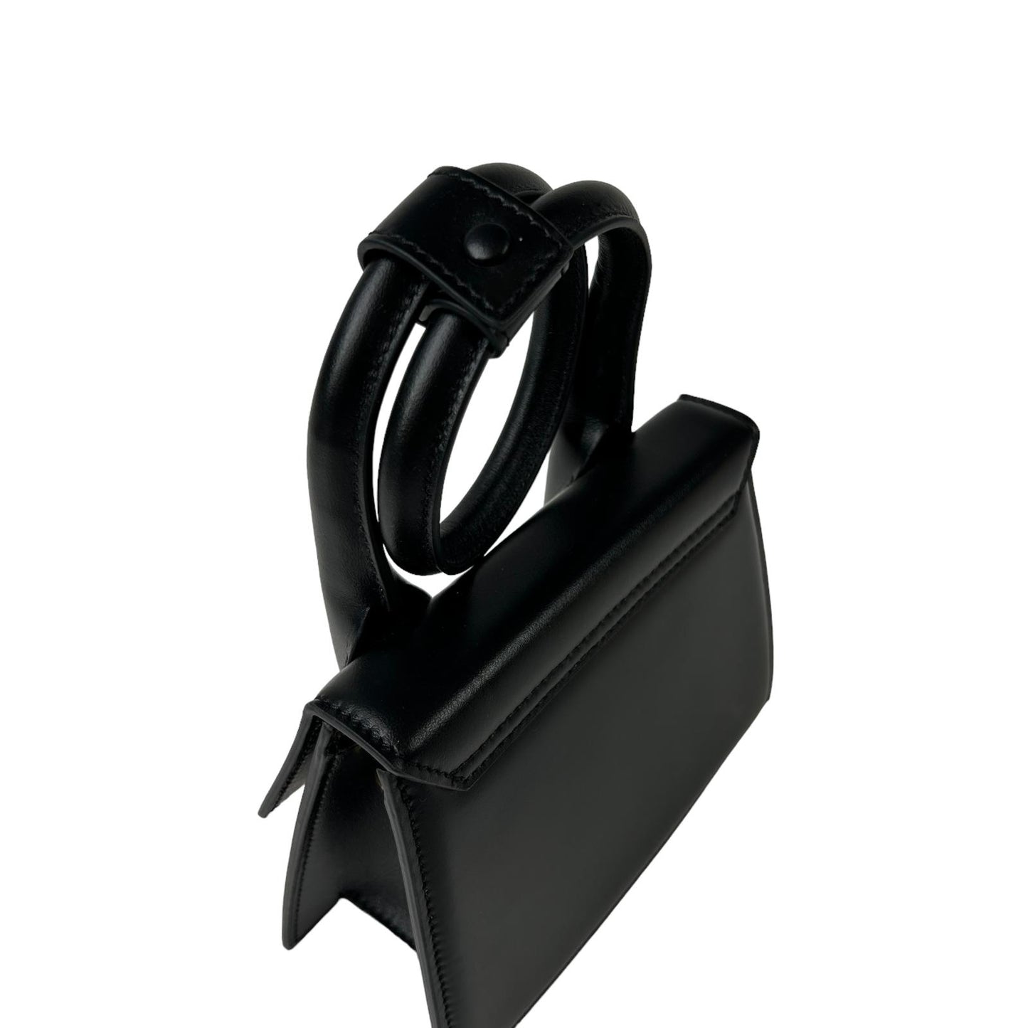 JACQUEMUS Le Chiquito Noeud Handbag Leather Tote Bag Black Small NEW RRP: 745