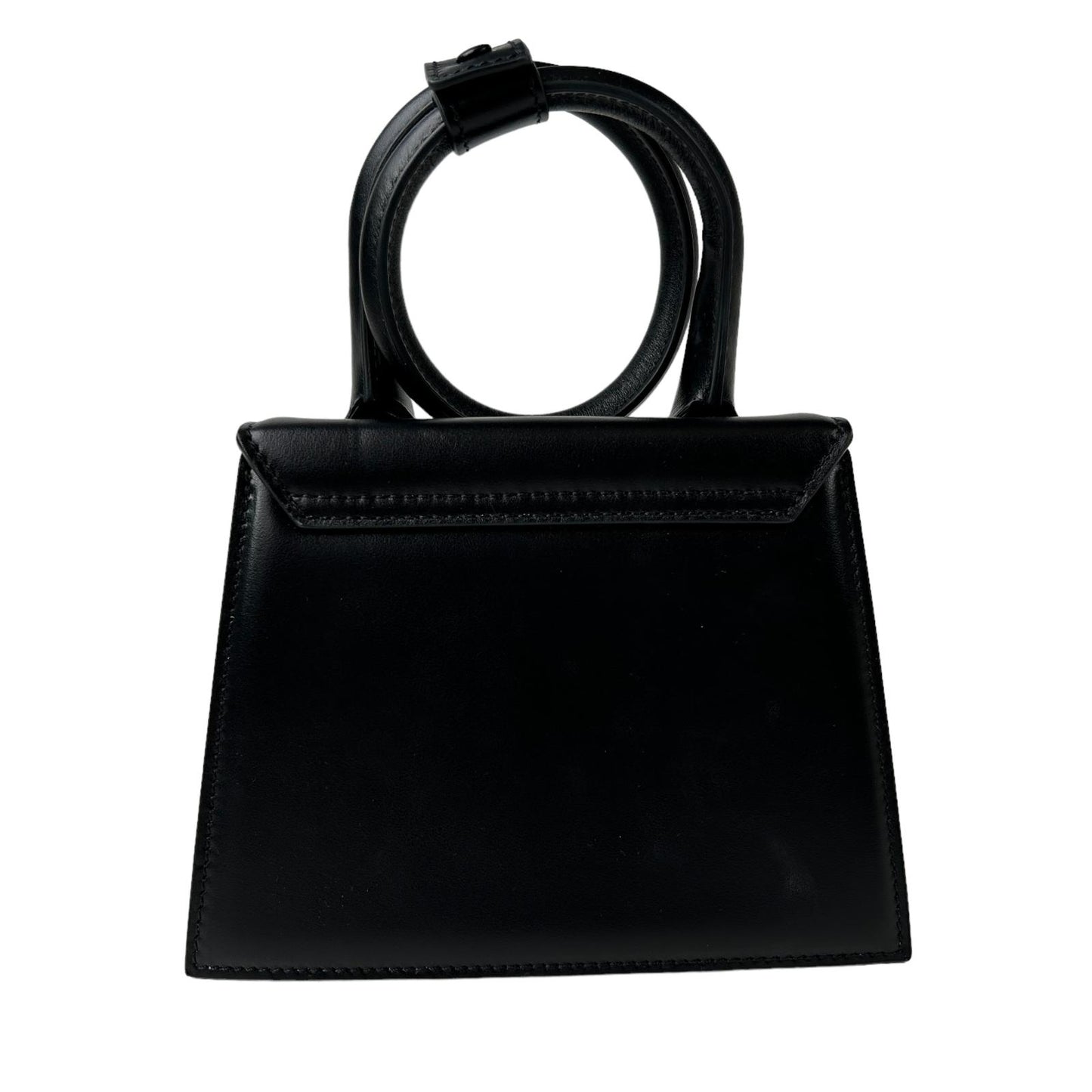 JACQUEMUS Le Chiquito Noeud Handbag Leather Tote Bag Black Small NEW RRP: 745