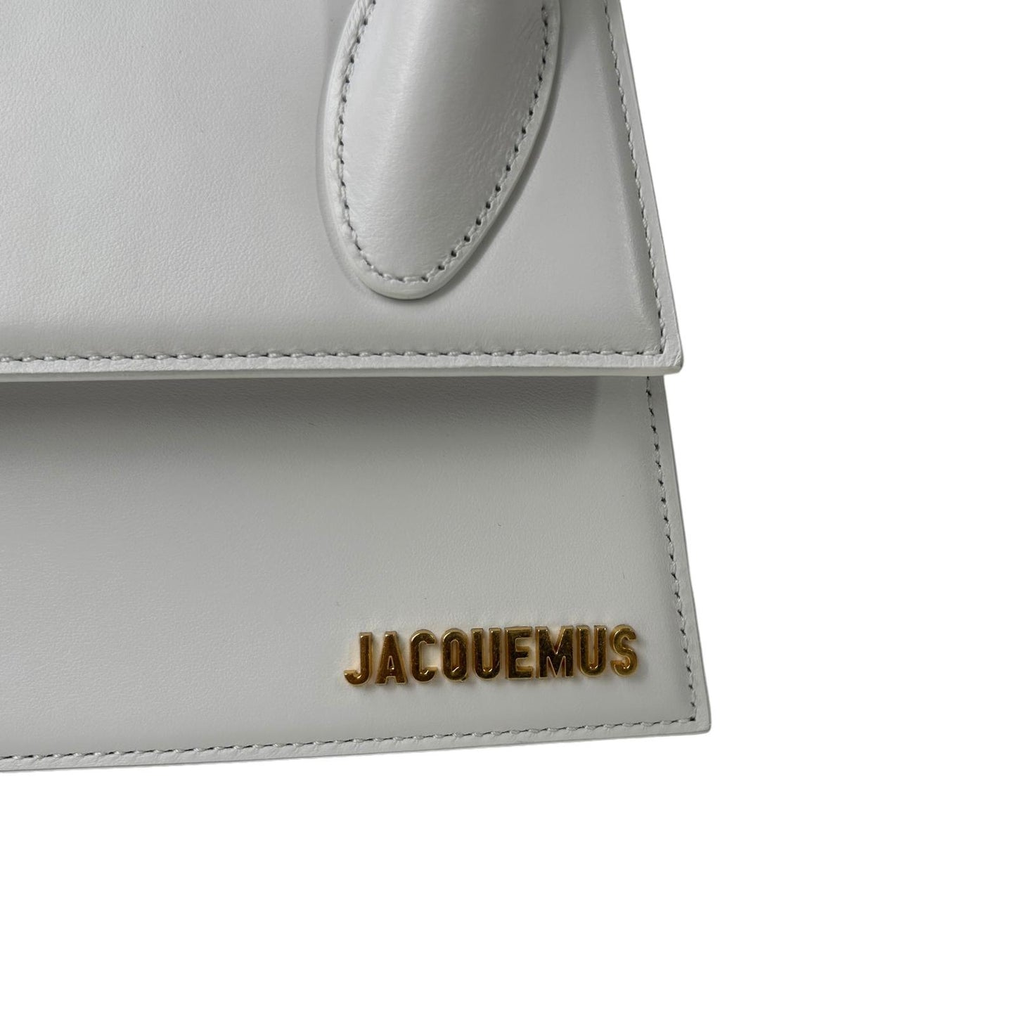 JACQUEMUS Le Chiquito Moyen Tote Bag Leather Crossbody White Small NEW RRP: 650