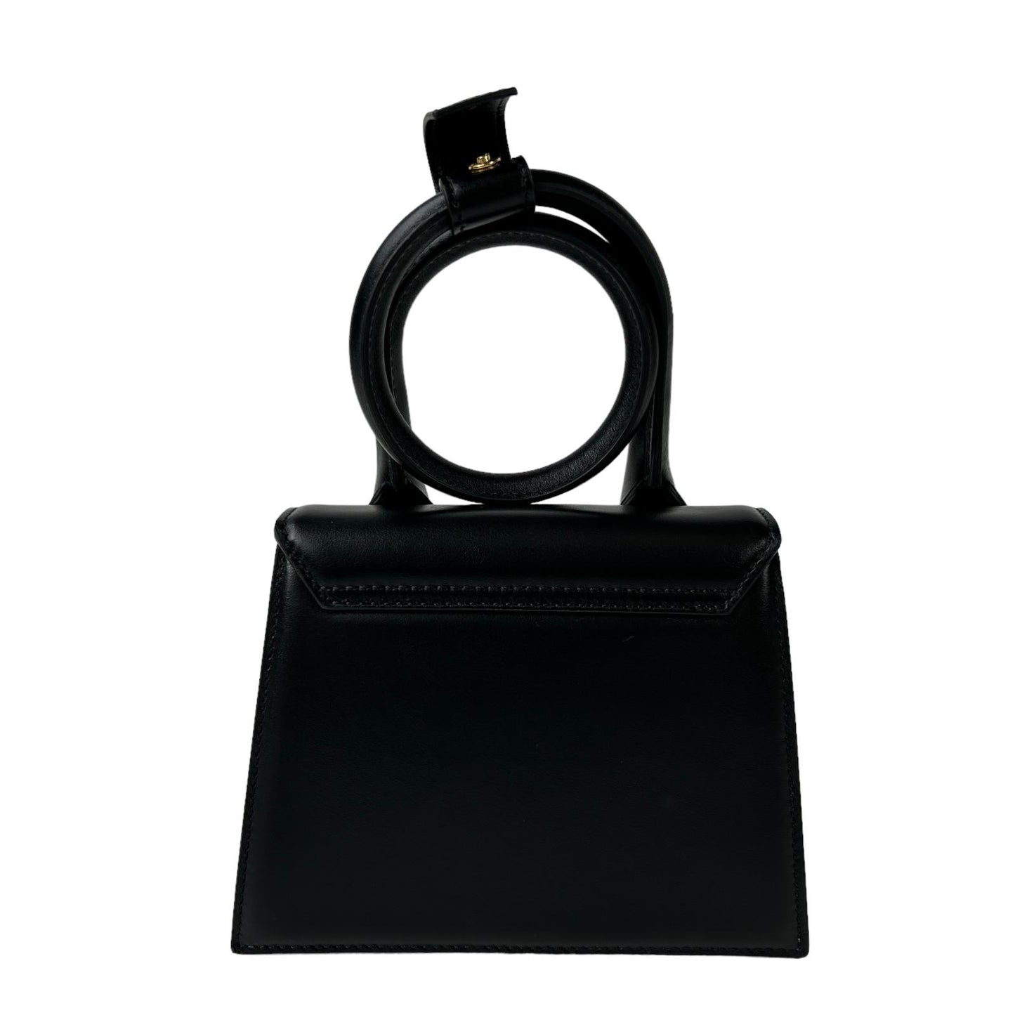 JACQUEMUS Le Chiquito Noeud Tote Leather Crossbody Bag Black Small NEW RRP: 745