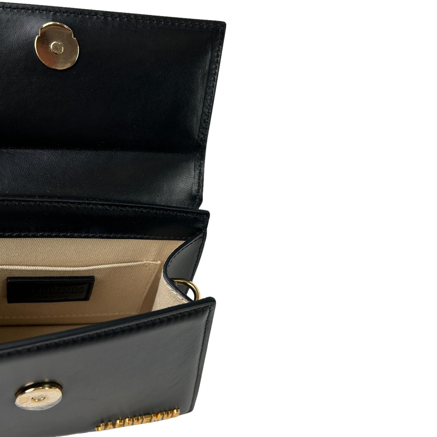 JACQUEMUS Le Chiquito Noeud Tote Leather Crossbody Bag Black Small NEW RRP: 745