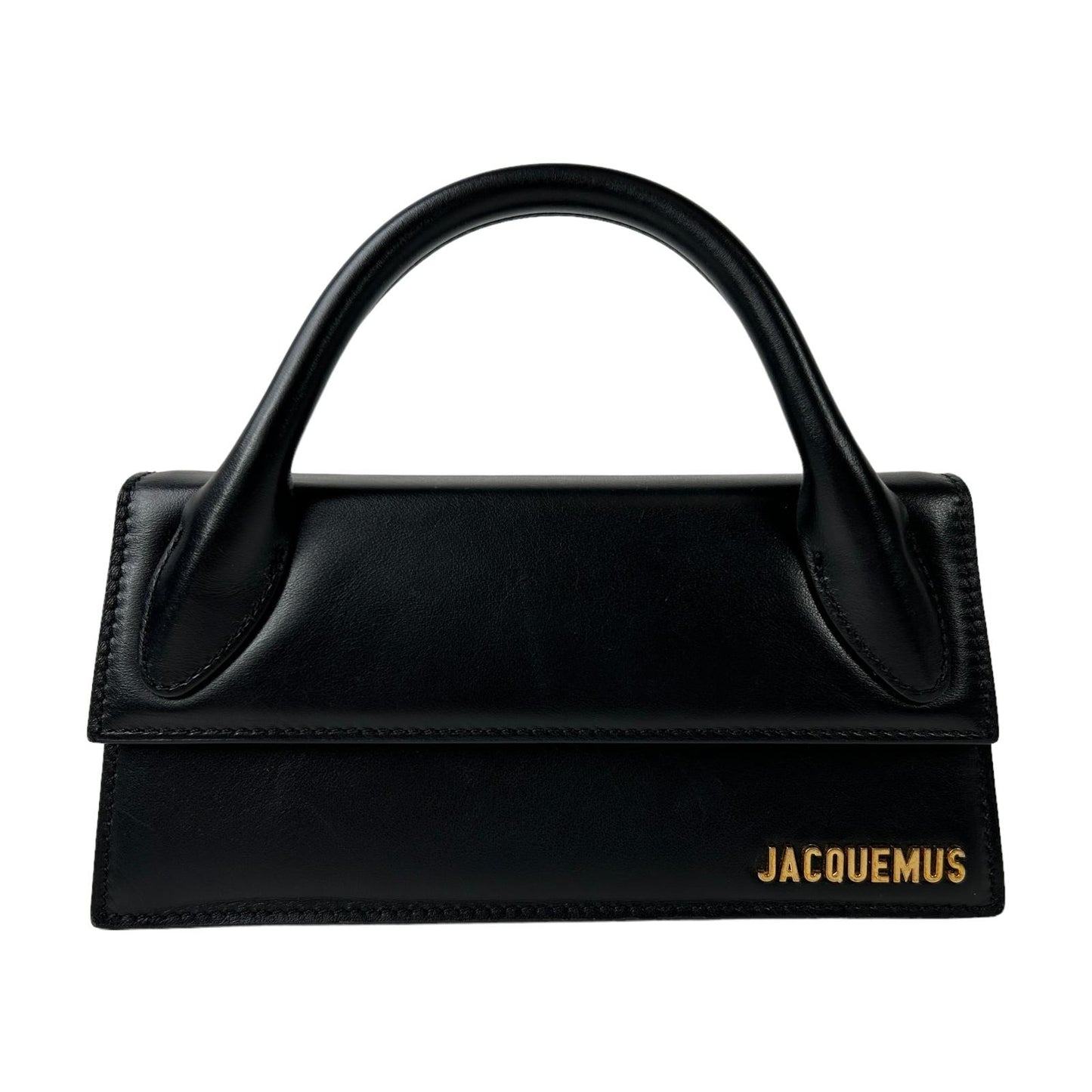 JACQUEMUS Le Chiquito Tote Bag Long Leather Crossbody Black NEW RRP: 655