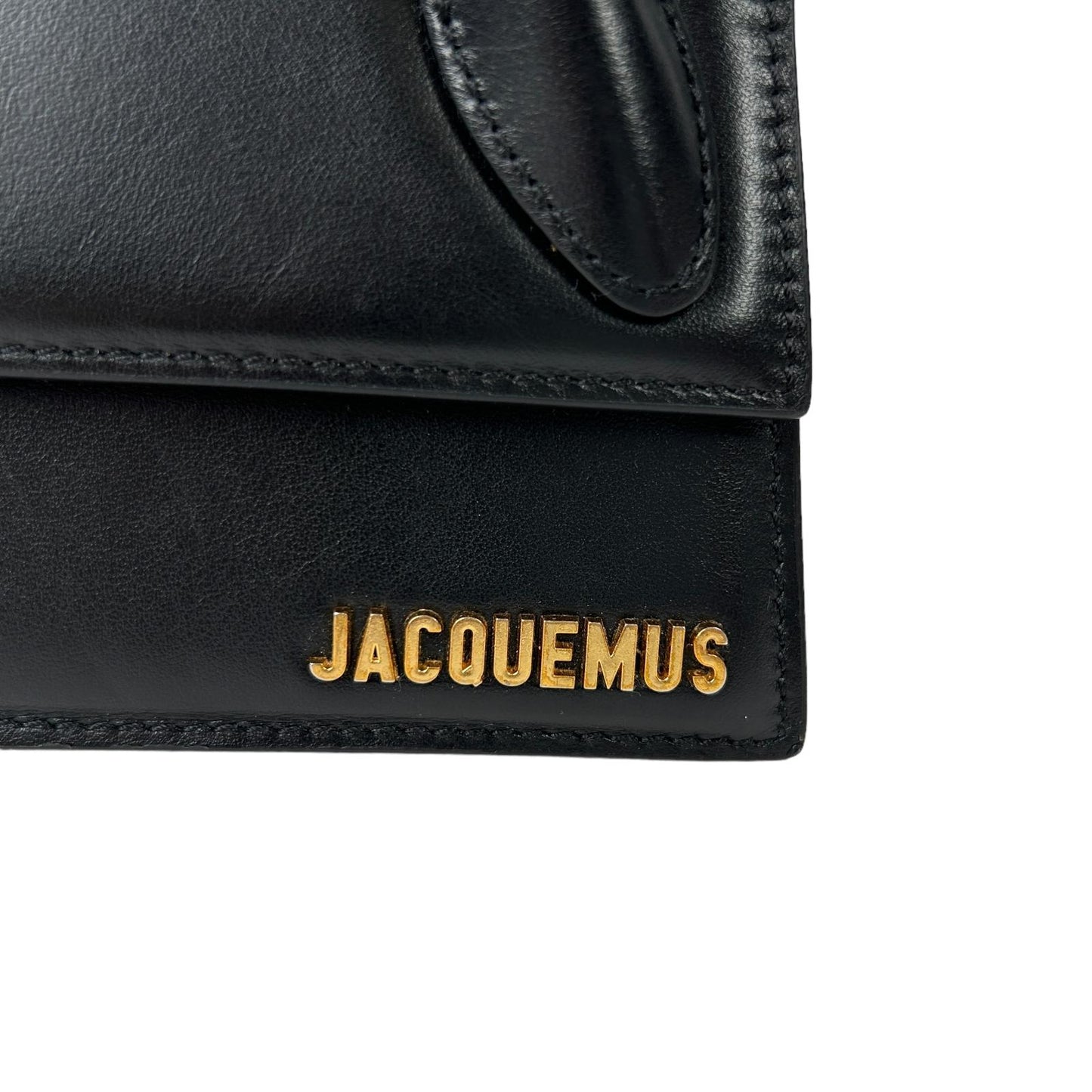 JACQUEMUS Le Chiquito Tote Bag Long Leather Crossbody Black NEW RRP: 655