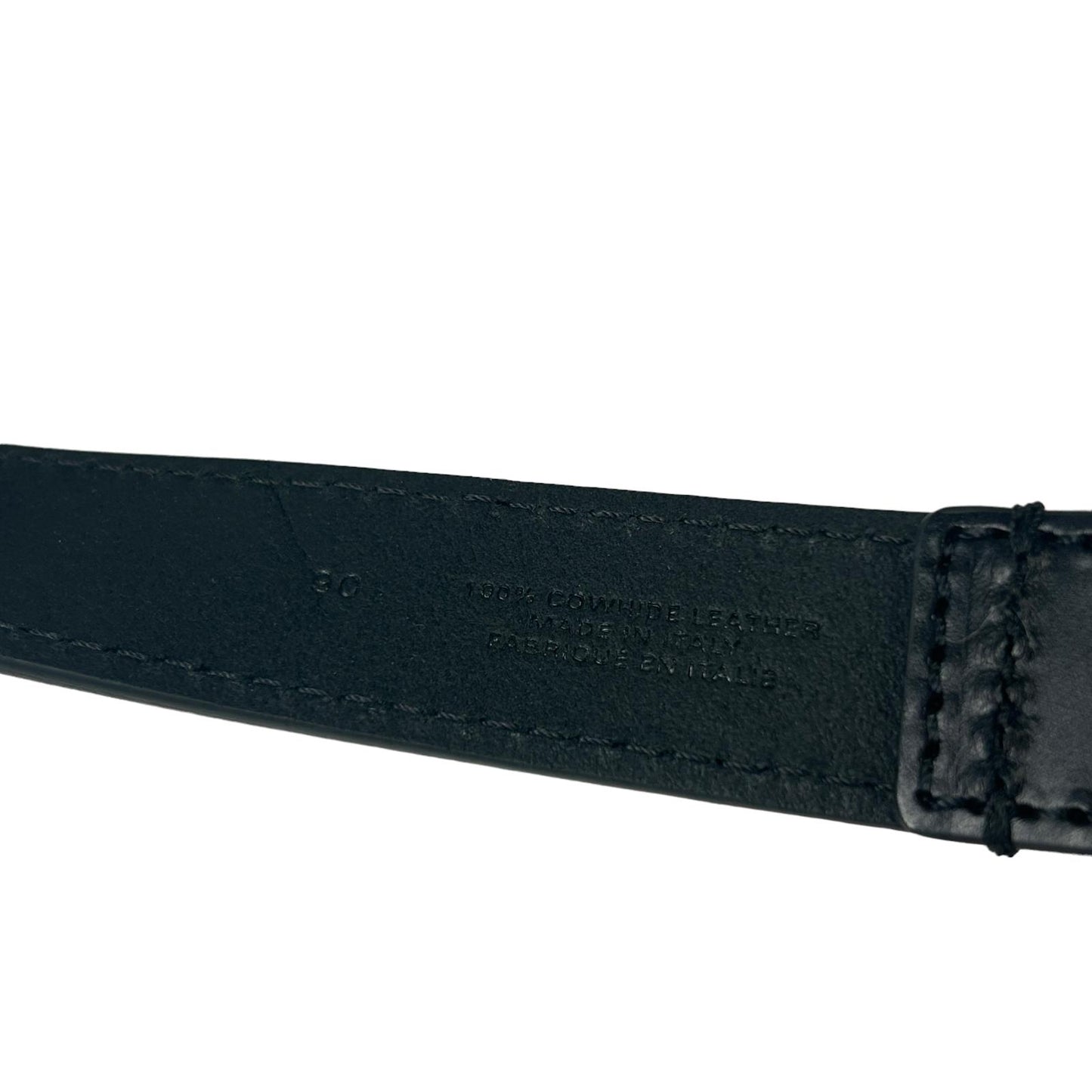 ISABEL MARANT Leather Belt Zadd Whip Stitch Ladies Black Size:90 NEW RRP: 175