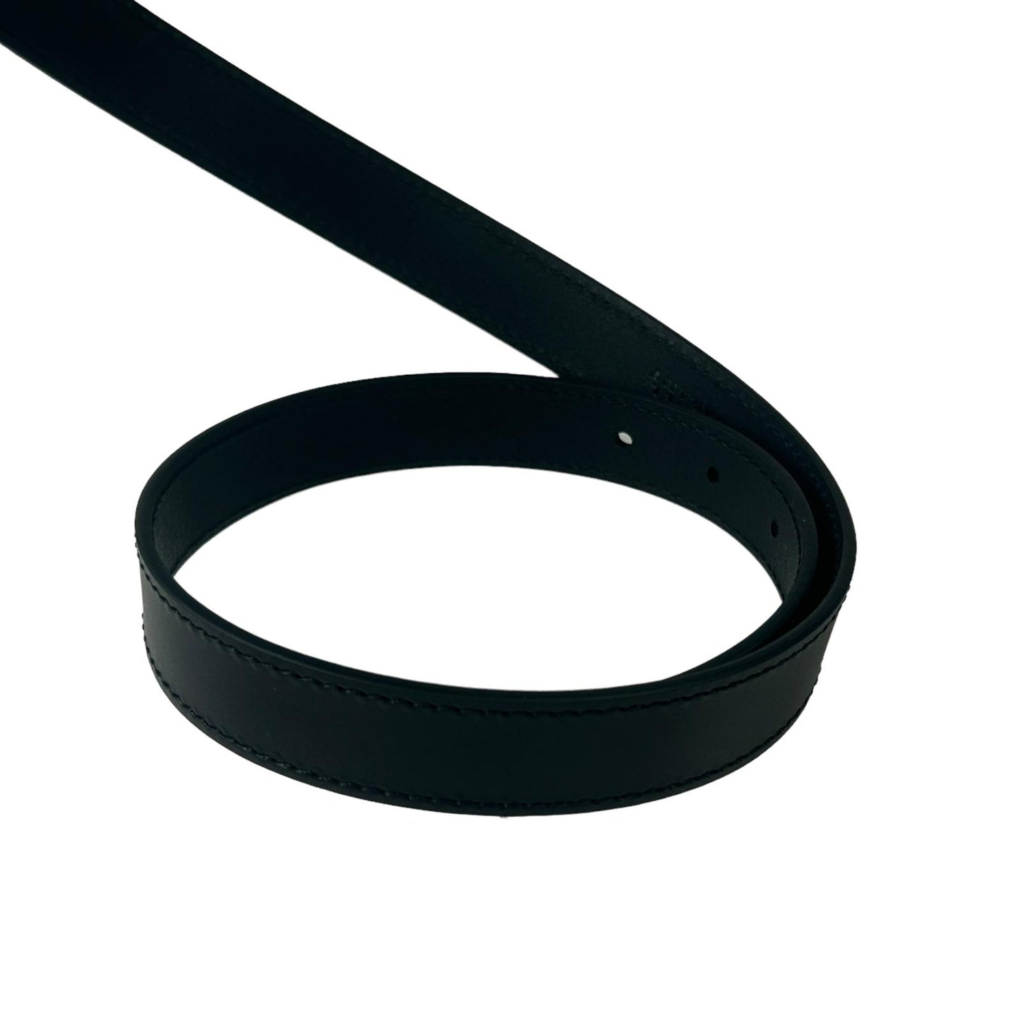 ISABEL MARANT Leather Belt Zadd Whip Stitch Ladies Black Size:90 NEW RRP: 175