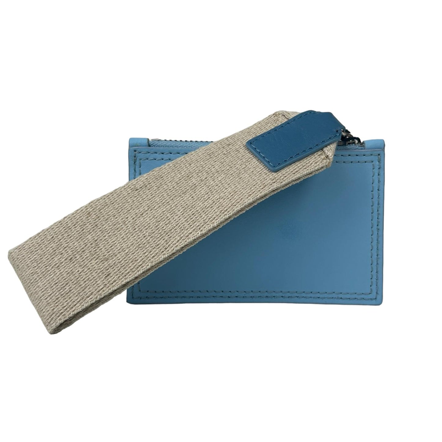 JACQUEMUS Leather Cardholder Le Porte Nastrinu Ladies Blue Size:OS NEW RRP: 170