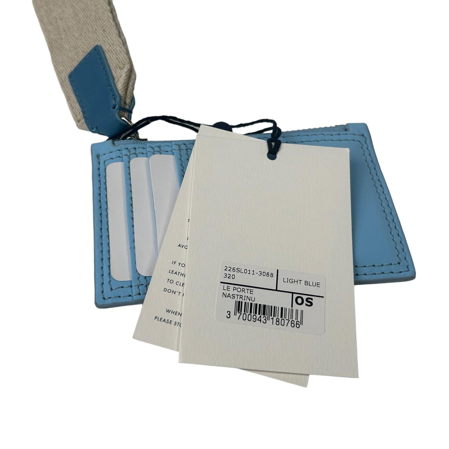 JACQUEMUS Leather Cardholder Le Porte Nastrinu Ladies Blue Size:OS NEW RRP: 170