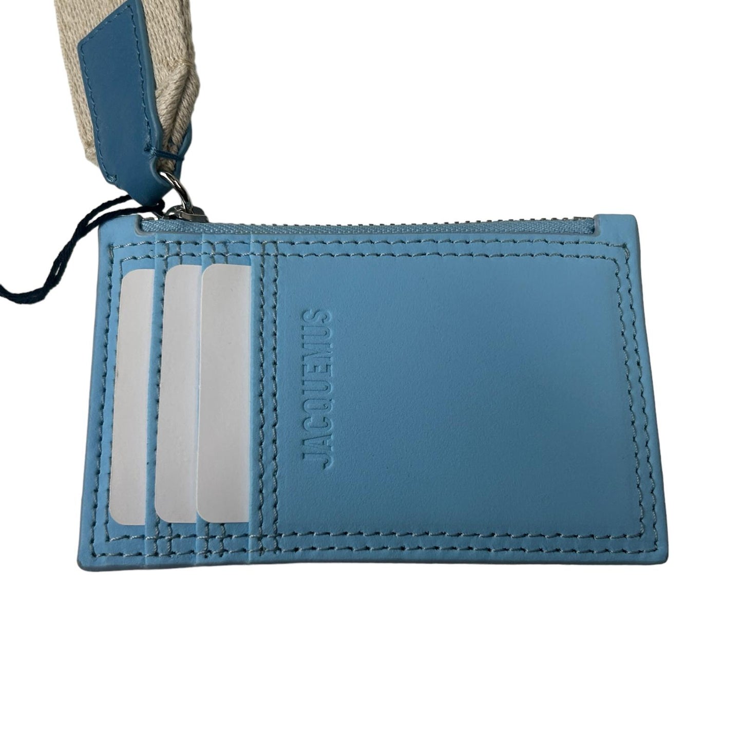 JACQUEMUS Leather Cardholder Le Porte Nastrinu Ladies Blue Size:OS NEW RRP: 170