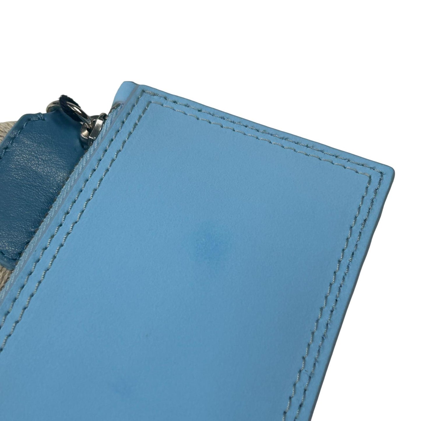 JACQUEMUS Leather Cardholder Le Porte Nastrinu Ladies Blue Size:OS NEW RRP: 170