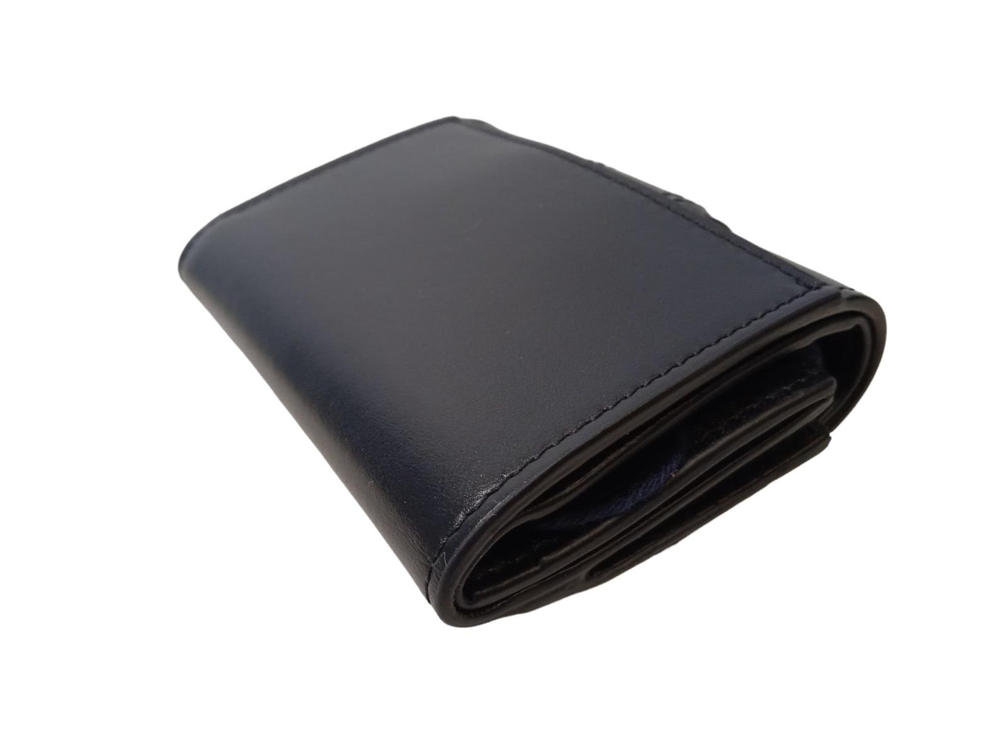 JACQUEMUS Le Compact Bambino Wallet Leather Trifold Flap Black OS NEW RRP275